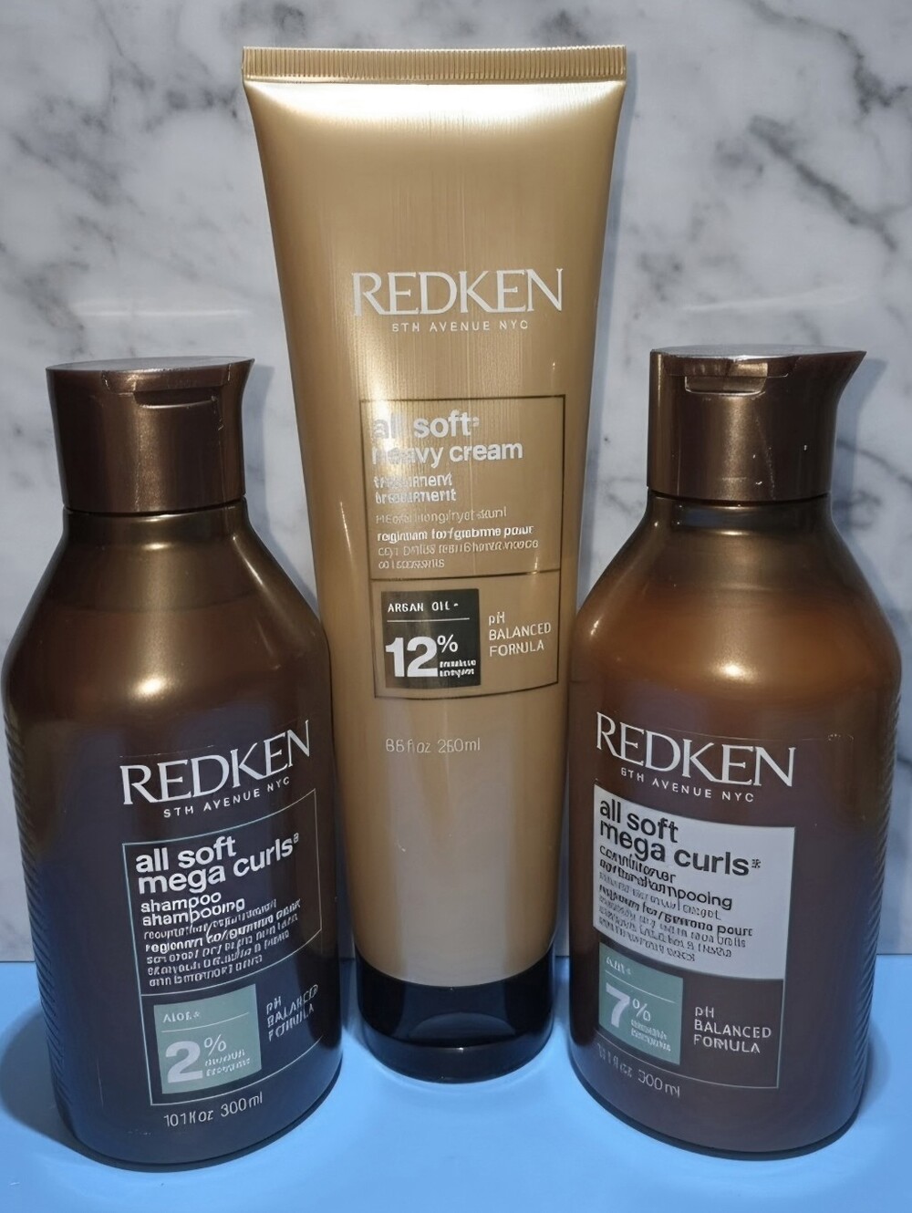 ✨ Redken All Soft Mega Curls Shampoo, Conditioner & Heavy Cream Trio - NEW